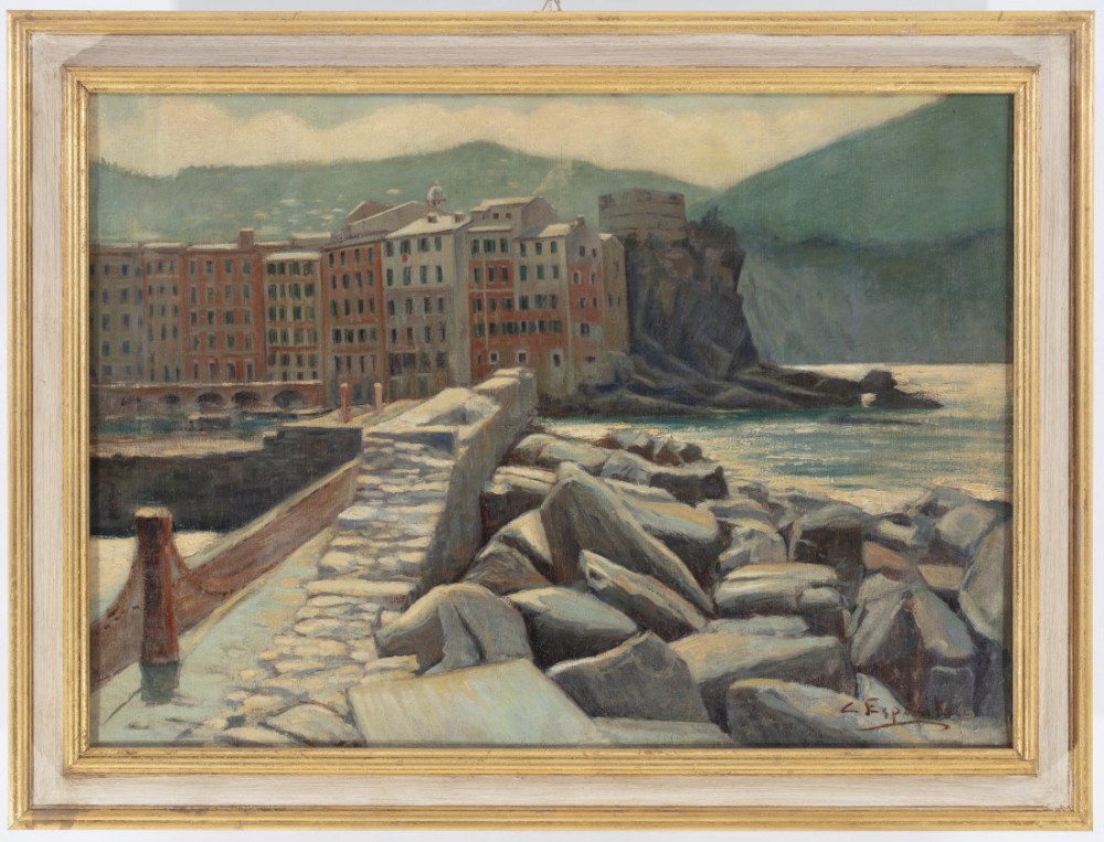 cesare esposito: Veduta di Camogli